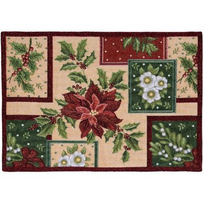 SCANquilt prostírání motiv Lurex vánoční patch červenozlatá 30x45cm – Zboží Mobilmania