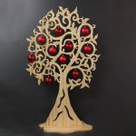 Amadea Maxi dekorace strom s červenými koulemi 158 cm – Hledejceny.cz