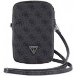 Guess PU 4G Triangle Logo Phone Bag Zipper, černé – Zboží Živě