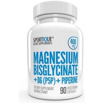 Sportique Magnesium Bisglycinate 400mg + B6 + PIPERINE 90 tablet
