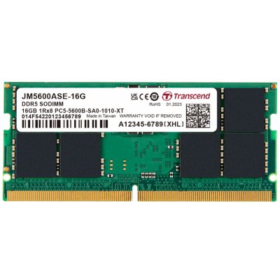 Transcend DDR5 16GB 5600Mhz CL46 JM5600ASE-16G – Hledejceny.cz