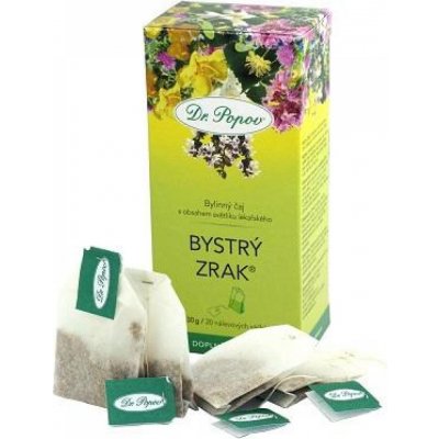 Dr.Popov Bystrý zrak bylinný čaj s obsahem světlíku lékařského 50 g – Hledejceny.cz