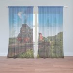 Sablio Záclony Vlak na mostě: 2ks 150x250cm – Hledejceny.cz