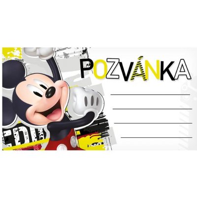 Pozvánka Y15 Disney Mickey 190x100mm – Zboží Mobilmania