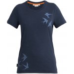 Icebreaker Womens merino Central Classic SS T-Shirt Swarming Shapes Midnight Navy – Zboží Mobilmania