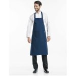 Chaud Devant Kuchářská zástěra s náprsenkou Navy Blue – Zboží Dáma