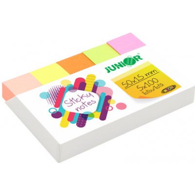 Blok lepicí NEON záložka 5 x 15 x 50 mm 444718 – Hledejceny.cz