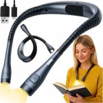 IZOXIS 25675 LED lampa na čtení za krk, černá – Zboží Mobilmania
