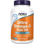 Now Foods Ultra Omega-3 Rybí olej 500 EPA + 250 DHA x 180 softgel kapslí – Hledejceny.cz