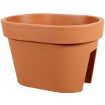 květináč LOFLY RAILING na zábradlí plastový 40 cm – HobbyKompas.cz
