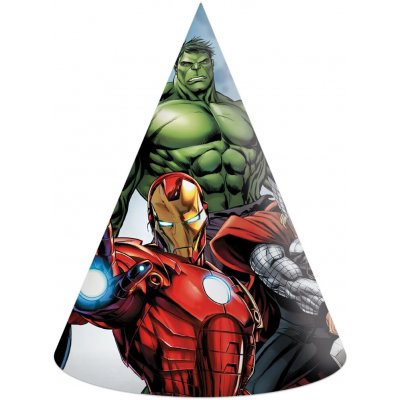 Procos Čepičky papírové Avengers evergreen 6 ks – Zboží Dáma