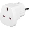 Nabíječka k GPS navigacím TECHLY 942709 Power plug adapter UK/EU 13A. UK/BS - CEE 7/7 white 942709