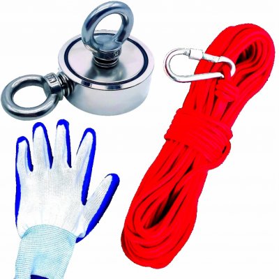 KRAFT&DELE Magnet fishing 140kg oboustranný pro lovce pokladů KD10415 – Zbozi.Blesk.cz