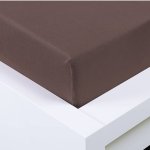 Xpose Jersey prostěradlo Exclusive tmavě hnědé 90x200 – Zboží Dáma