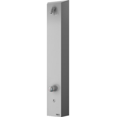 VIVA Sanela SLSN 02P - Nerezový sprchový panel s integrovaným piezo ovládáním a směšovací baterií, 2 vody SLSN02P