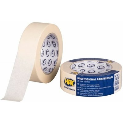 HPX Páska lepicí 50 mm x 50 m krepová, bílá – Zboží Živě