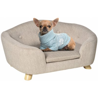 PawHut Pet Sofa Dog Sofa with Cushion Back Pocket