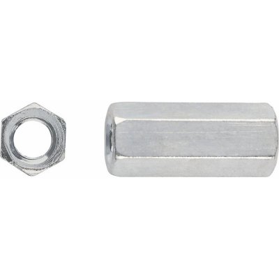 LUX-TOOLS Spojovací matice nerezová ocel A2, M10 x 30 mm, pr. 17 mm - na váhu – Zboží Mobilmania