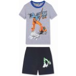 Kugo chlapecké pyžamo LC5964 sv.šedá – Zboží Dáma