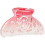 Skřipec s motivem růže Barva: bílá – Zboží Dáma