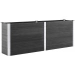 VidaXL vyvýšený záhon 250 x 100 x 91 cm dřevoplast šedý – Sleviste.cz