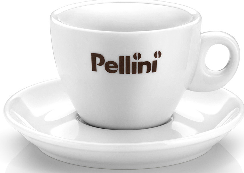 Pellini Caffé bílý porcelánový šálek s podšálkem pro Espresso Cappuccino  150 ml od 165 Kč - Heureka.cz