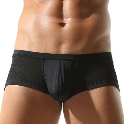 Krajkové černé mini boxerky průsvitné – Sleviste.cz