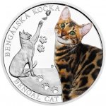 Česká mincovna Stříbrná mince Plemena koček Bengálská kočka proof 1 oz – Zboží Dáma