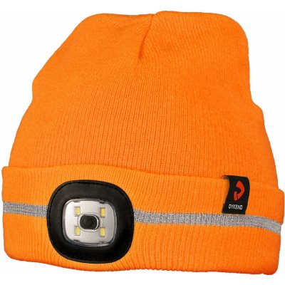 DYKENO ALAPOX LED zimní čepice s LED světlem fluorescenční oranžová – Hledejceny.cz