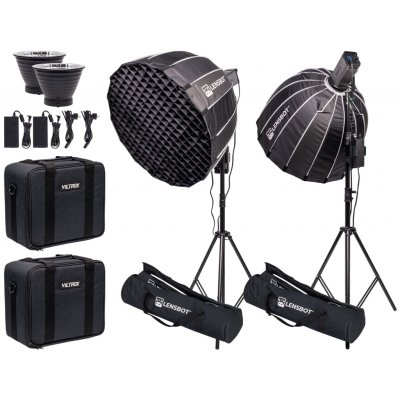 Viltrox Ninja 10C - 120W RGB COB LED světlo + 2x stativ, 2x softbox s voštinou – Zboží Živě