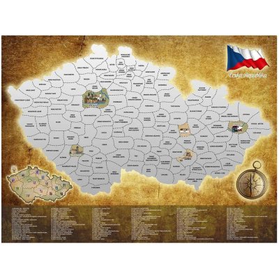 Alum online Stírací mapa Česká republika – Zboží Dáma