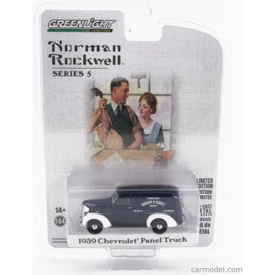 Greenlight Chevrolet Panel Truck Van 1939 Modrá Bílá 1:64 – Hledejceny.cz