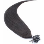 50cm vlasy evropského typu pro metodu keratin 0,7g/pr. přírodní černá – Zboží Mobilmania