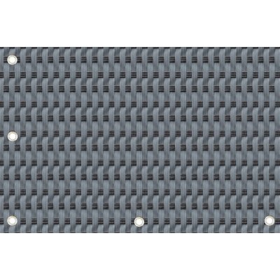 MyBestHome Balkonová ratanová zástěna s očky LATVIA, šedá/černá, 100 cm 750 g/m2 100x500 cm – Zboží Mobilmania
