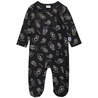 Winkiki Kids Wear Chlapecké dupačky Black & White černá – Zboží Mobilmania