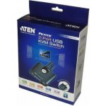 Aten CS-22U Datový přepínač 2-port KVM USB mini, 1m kabely, DO – Zboží Mobilmania