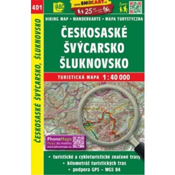 Českosaské Švýcarsko Šluknovsko mapa 1:40 000 č. 401