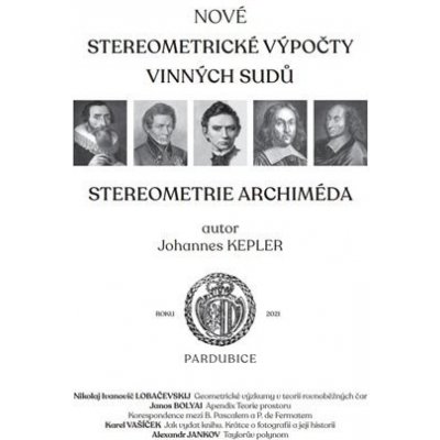 Nové stereometrické výpočty vinných sudů - Kepler Johannes – Hledejceny.cz