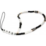 Guess Poutko pro telefon Heishi Beads černé/bílé (GUSTBCKH) – Sleviste.cz