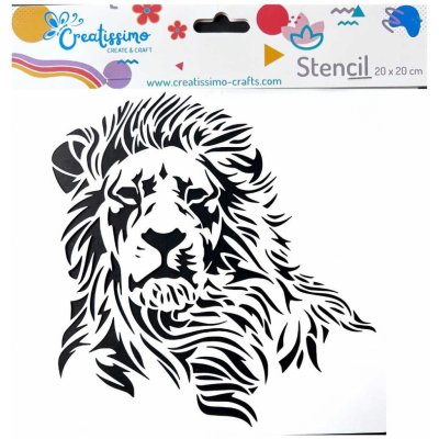 Creatissimo plastová šablona Lev 20 x 20 cm – Zboží Dáma Creatissimo plastová šablona Lev 20 x 20 cm – Zboží Dáma