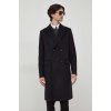 Pánský kabát Boss vlněný kabát 50502328 černá