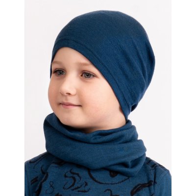 Unuo dětský merino nákrčník Basic petrolejová – Hledejceny.cz