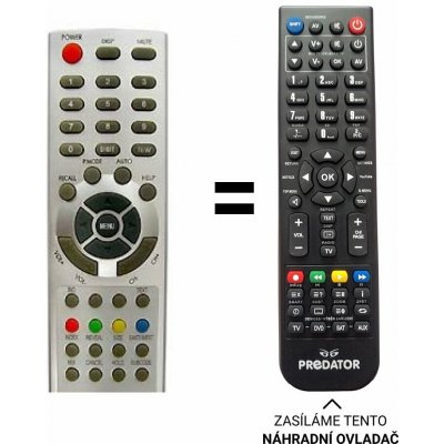 Dálkový ovladač Predátor Sencor STV21S08FLAT – Hledejceny.cz