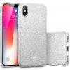 Pouzdro a kryt na mobilní telefon Apple PROTEMIO 10687 SHINING Ochranný obal Apple iPhone XS Max stříbrný