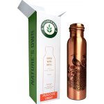 Měděná láhev na vodu vzor Páv, 950 ml, Nature's Own – Zboží Mobilmania