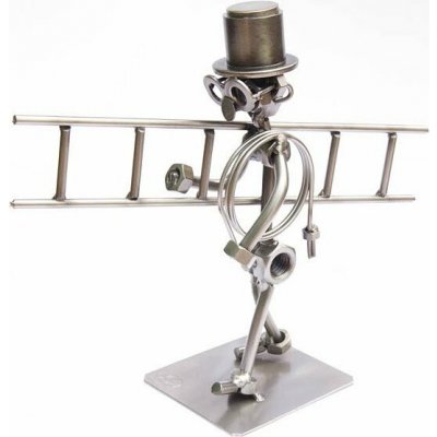 Kovová figurka Kominík 18 cm – Zboží Dáma