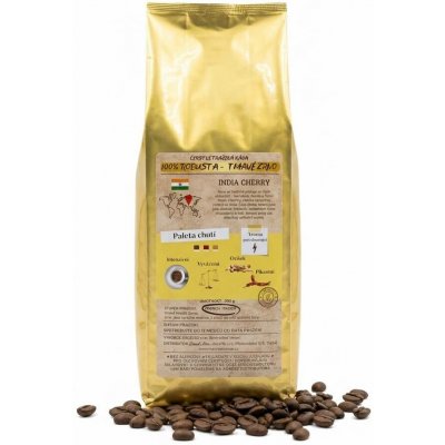 Golden Coffee India Cherry 100% Robusta alacaffé zrnková 0,5 kg – Hledejceny.cz