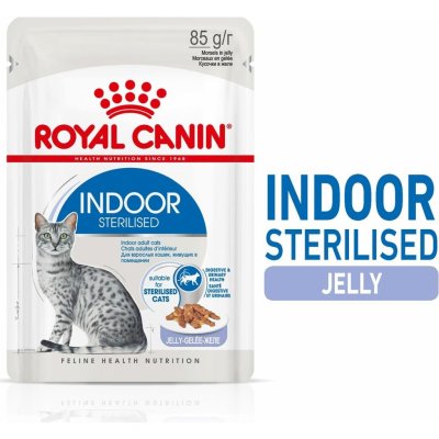 Royal Canin Indoor Sterilised v želé 12 x 85 g – Zboží Mobilmania