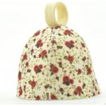 Velforia Čepice červené květy zvonek – Zboží Dáma