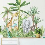 4Leaders Dětské samolepky na zeď zvířata z džungle 72×75 cm – Hledejceny.cz